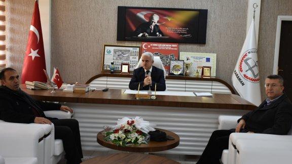 Daire Başkanı Hacı Ali Okurdan Kuntoğluna Ziyaret