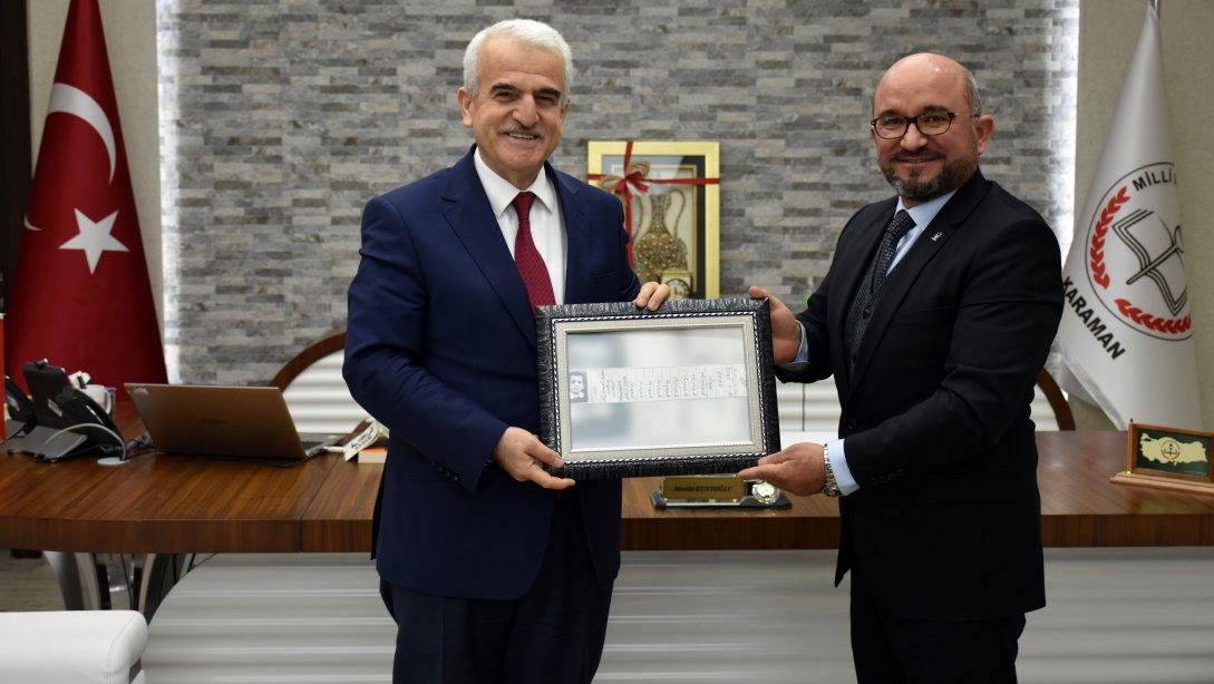 AK Parti Karaman Belediye Başkan Adayı Mahmut Sami Şahinden Kuntoğluna Ziyaret