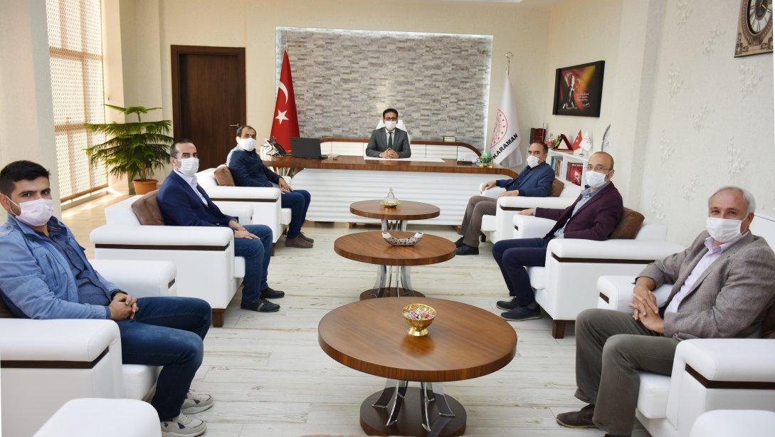 Türk Eğitim Sen'in Yeni Yönetiminden Çalışkan'a Ziyaret