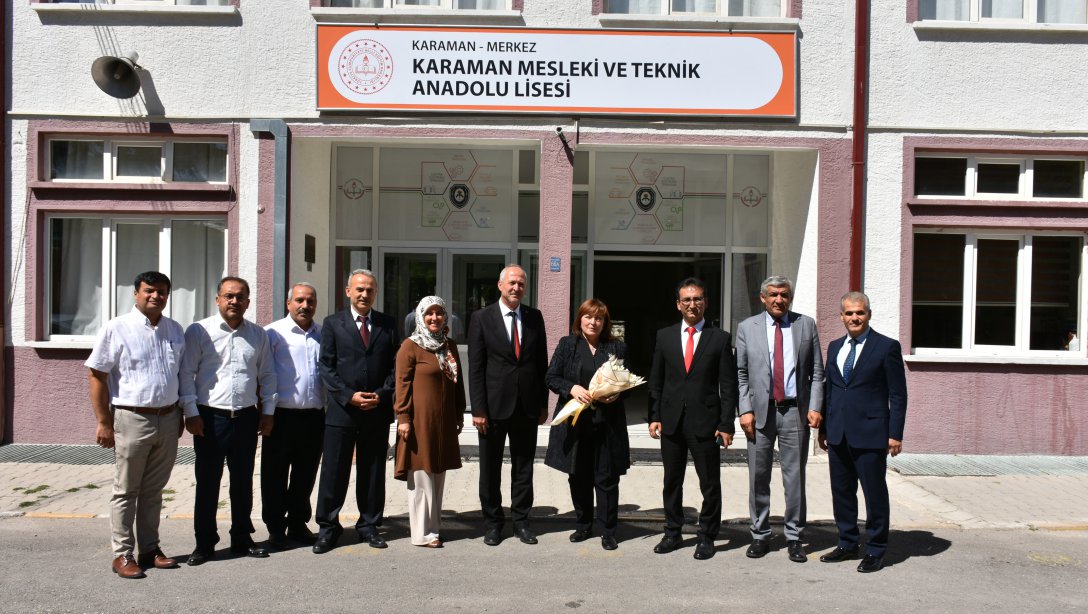 MEB Meslekî ve Teknik Eğitim Genel Müdürü Nazan Şener, Karaman'da Okulları Ziyaret Etti