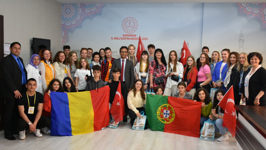 İl Müdürü Mehmet Çalışkan, Avrupalı Eğitimci ve Öğrencileri Ağırladı
