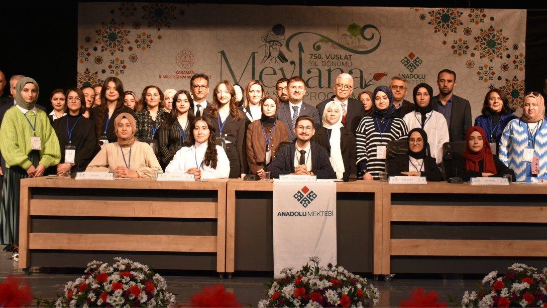 Anadolu Mektebinin Öğrencileri, 750'inci Vuslat Yıl Dönümünde Mevlânâ'yı Anlattı